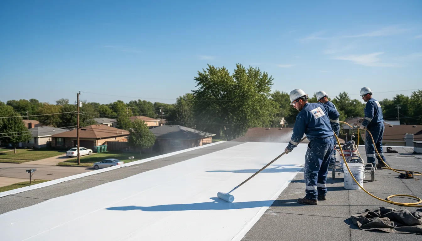 Commercial roof coating in Burlington, NC near me